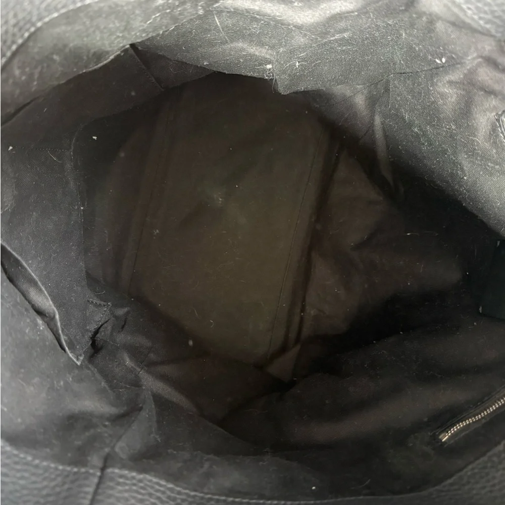 ALLSAINTS Captain North South Leather Tote in black - Picture 6 of 9